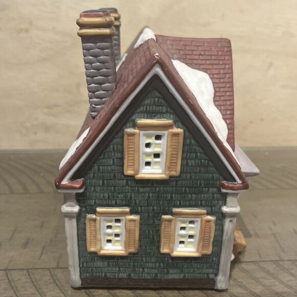 Dickens Collectables Towne Series House #293-8942 1995 Christmas Porcelain Vtg - Picture 4 of 6